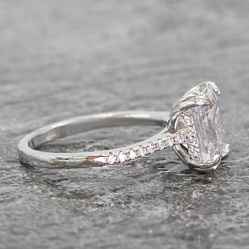 Rose XVIII Collection 14K Solid White Gold