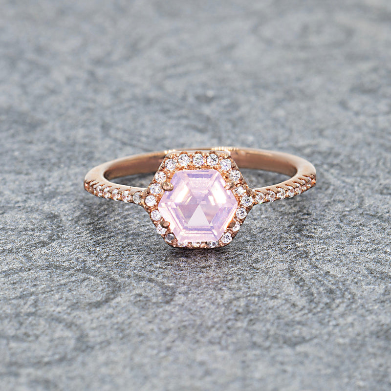 Moon Faerie Birthstone Pave Ring Solaris Collection