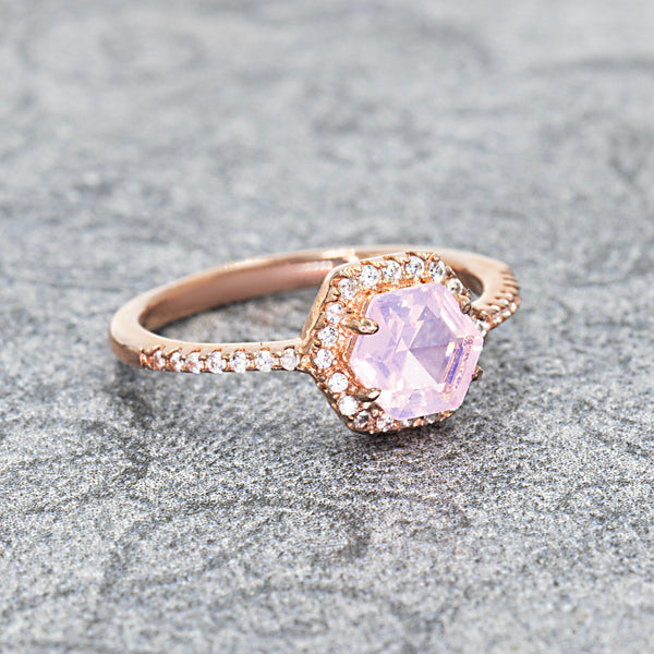 Moon Faerie Birthstone Pave Ring Solaris Collection