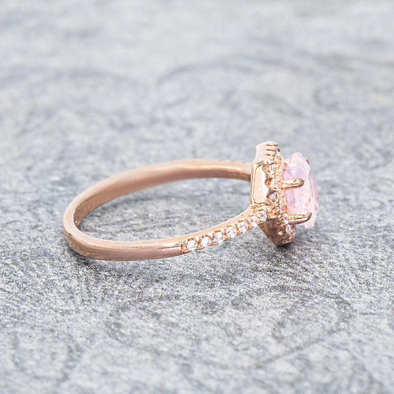 Moon Faerie Birthstone Pave Ring Solaris Collection