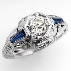 Preorder - Sovereign Star Art Deco Moissanite Ring XVIII Collection