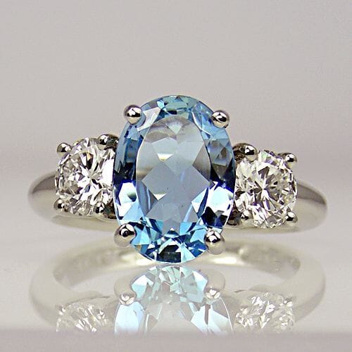 Preorder - Sky Trinity Three Stone Ring XVIII Collection