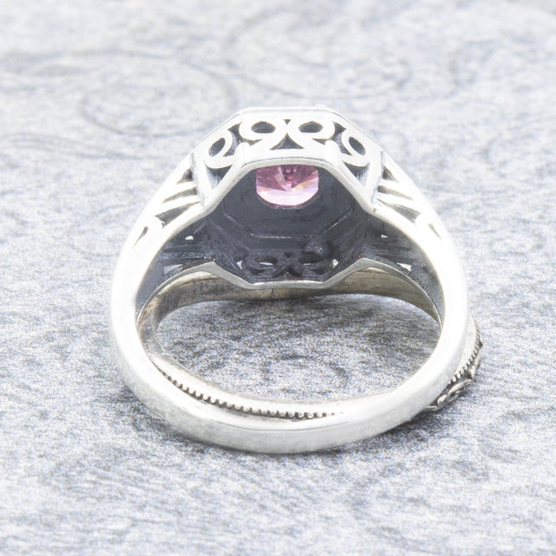 Ancient Classic 2.0 Pink Tourmaline Ring and Curve Band Set XVIII Collection