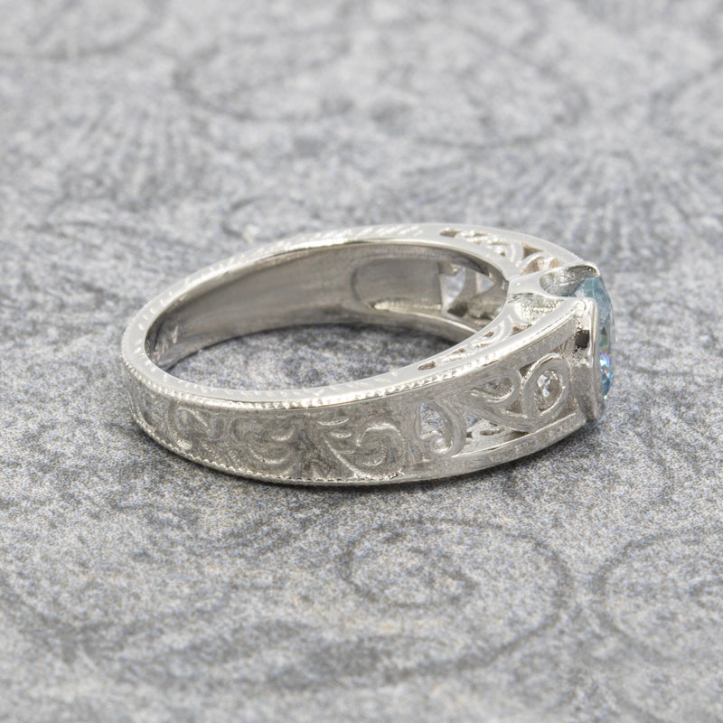 Aquarius Eye Filigree Ring XVIII Collection