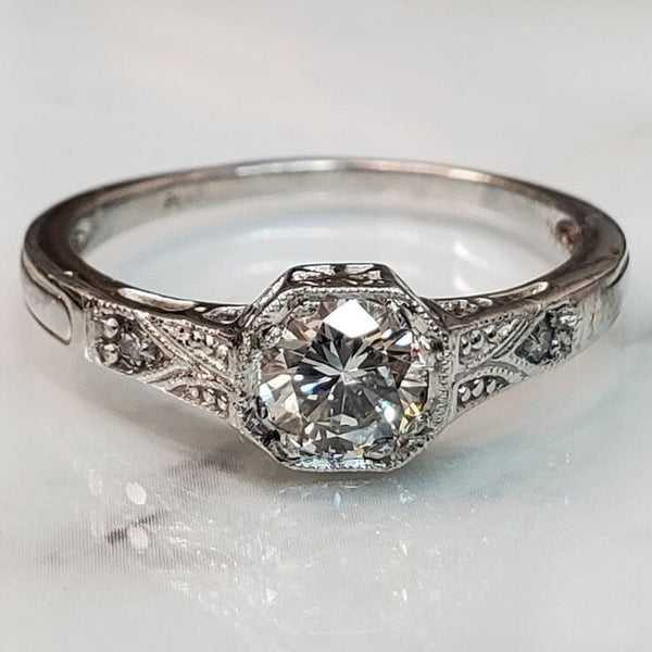 Preorder - Octavia Halo Moissanite Ring XVIII Collection