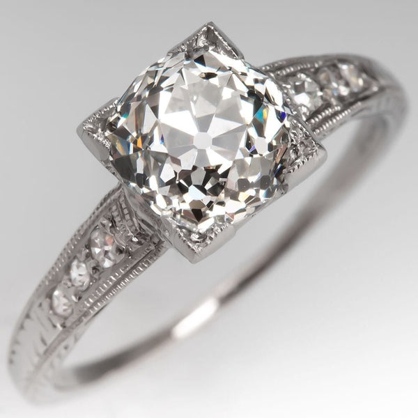 Preorder - Mid-Century Nova Milgrain Moissanite Ring DIVINUS Collection