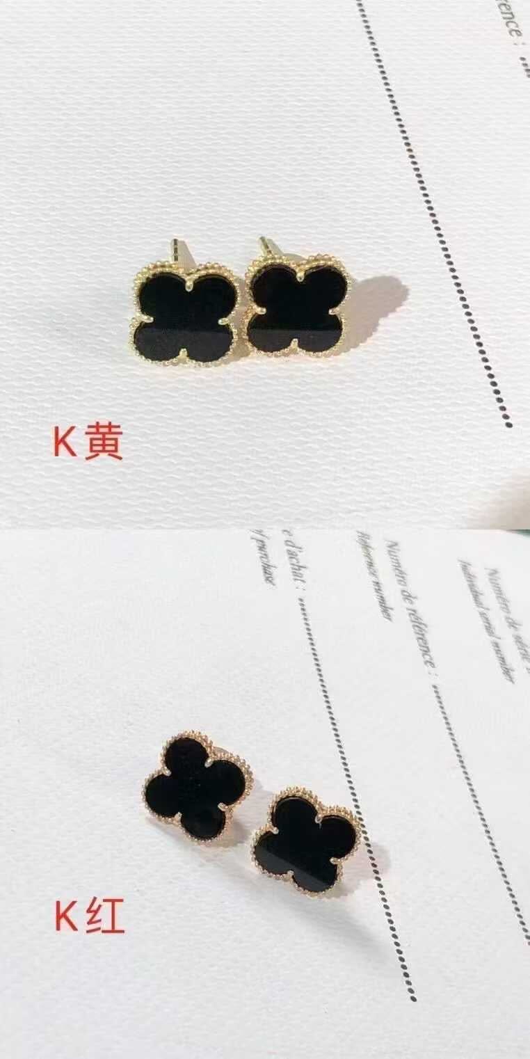 10mm Clover 18K Solid Gold Earring