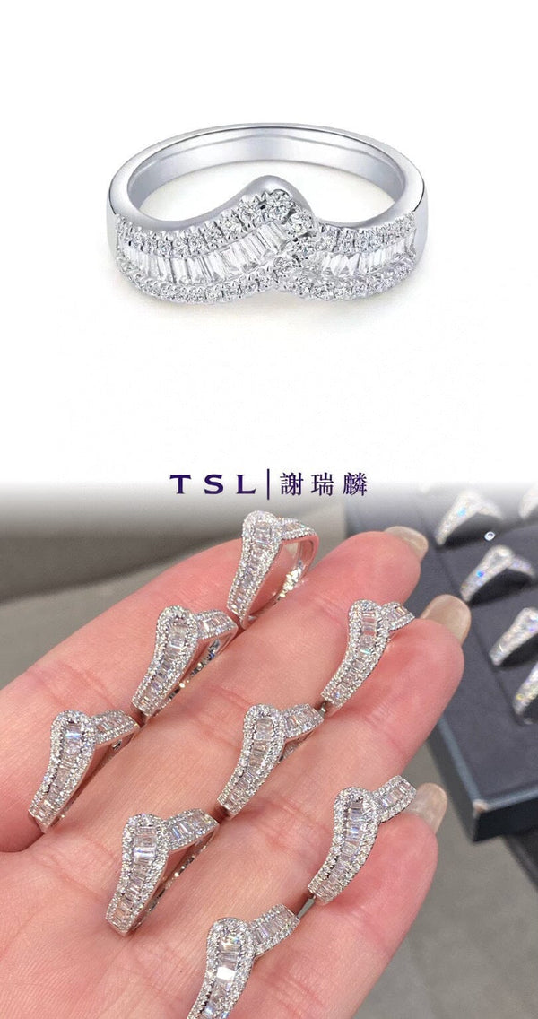 Natural Diamond 18K Solid Gold Ring