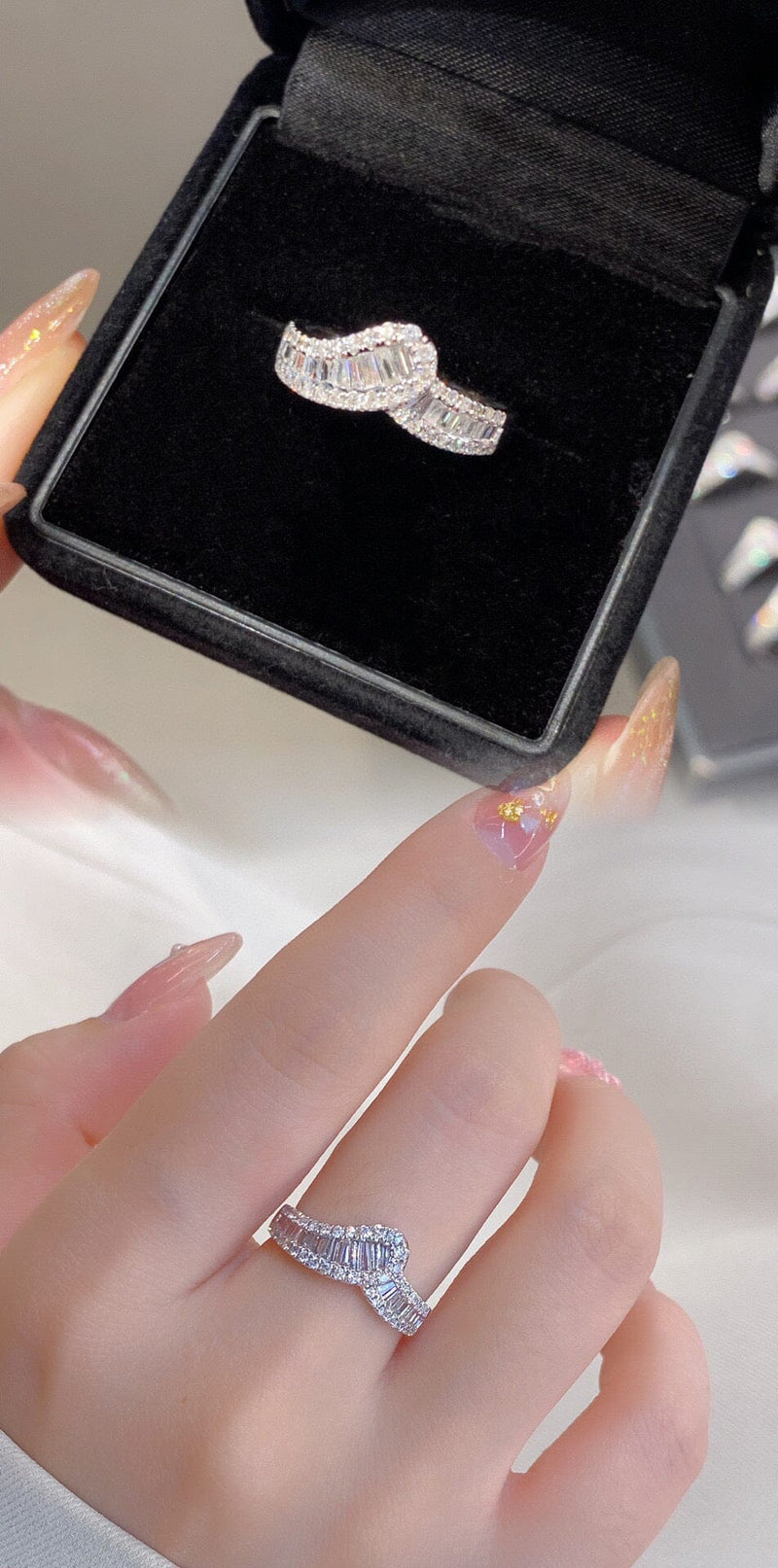 Natural Diamond 18K Solid Gold Ring