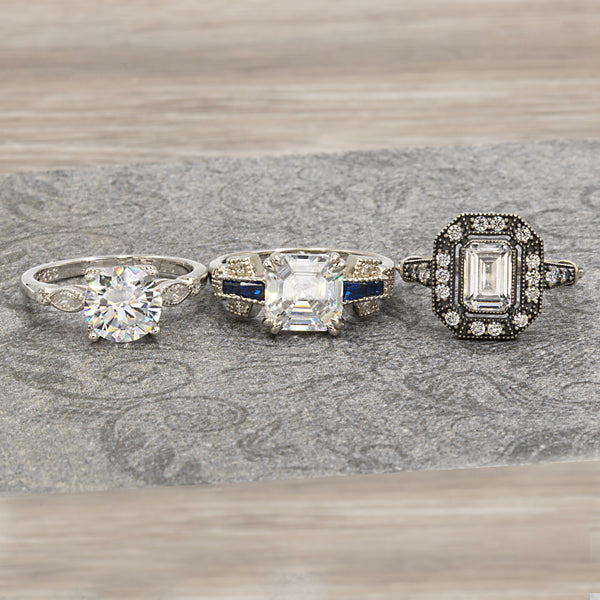 Magna Decorus Edwardian Ring XVIII Collection With Bonus Asscher Empress Edwardian Ring And Bonus Splendidis Rosa Art Deco Ring