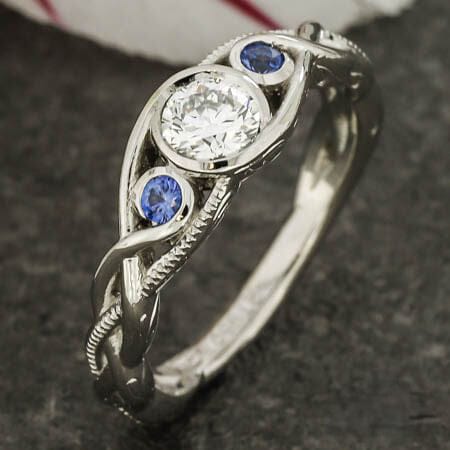 Preorder - Elysian Weave Celtic Moissanite Ring XVIII Collection
