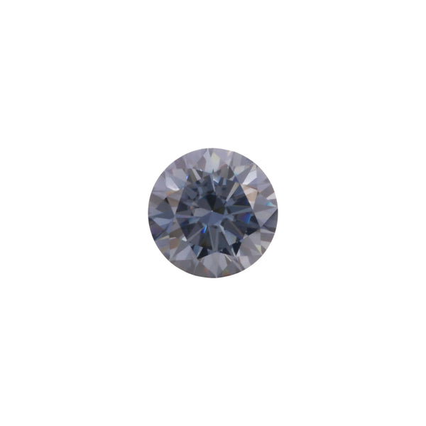 Round Cut Brilliant VVS Infinity D+™ Vivid Grey Moissanite Gemstone