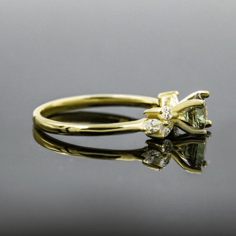 Tuscan Flower XVIII Collection 14K Solid Yellow Gold