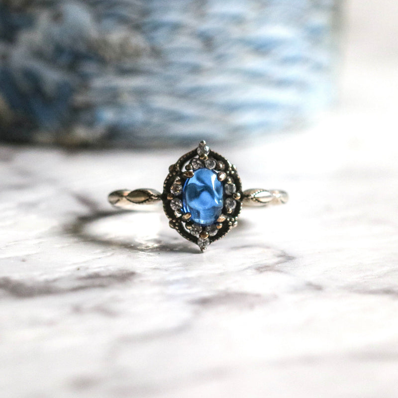 Ocean Jewel Art Deco Ring Solaris Collection