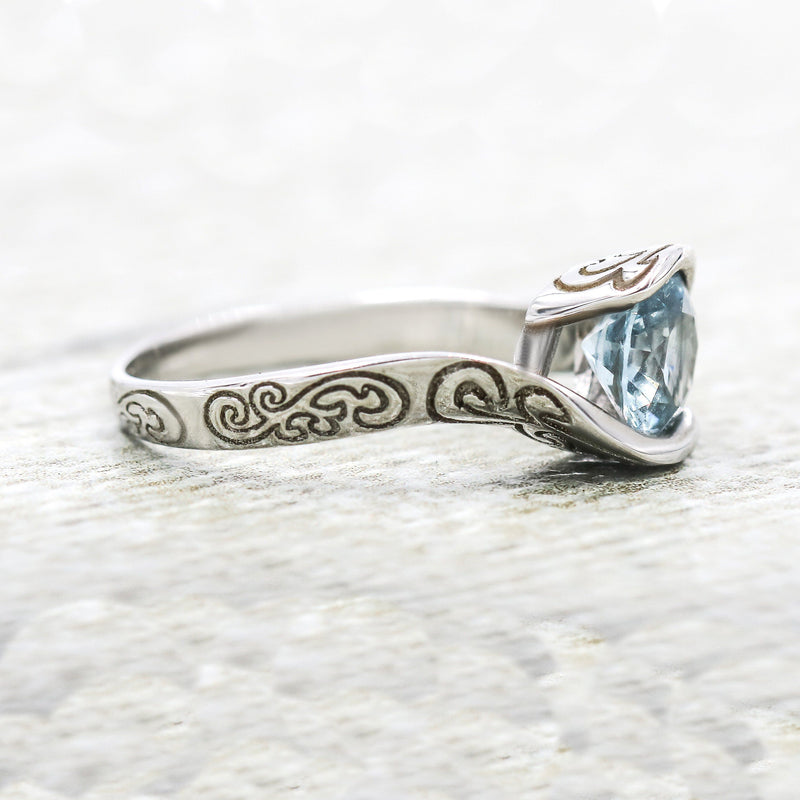 Manasa's Fire Filigree Promise Ring XVIII Collection